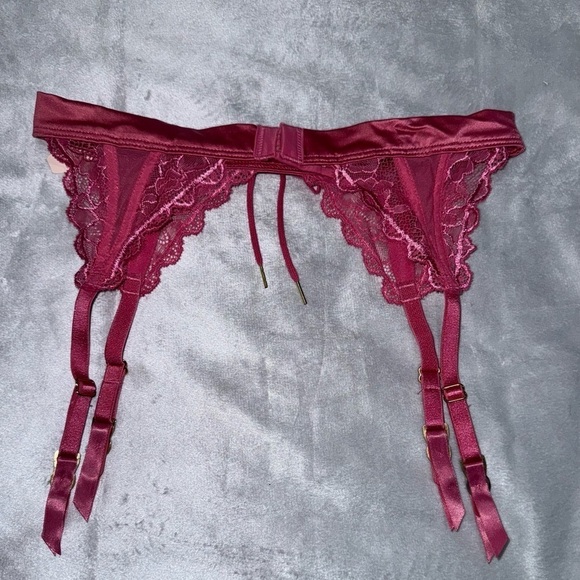Victoria's Secret Dream Angels Lace Satin Garter Belt in Pink Size XS/S NWT - Picture 2 of 3